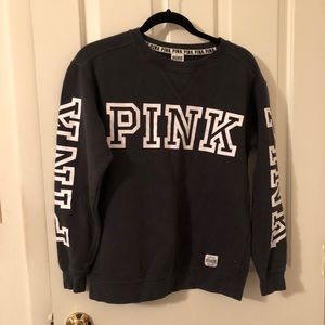 Crew neck pink sweatshirt